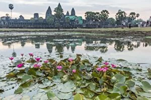 Cambodia Gallery: Sunrise over Angkor Wat, Angkor, UNESCO World Heritage Site, Siem Reap Province, Cambodia