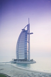 Images Dated 10th January 2000: Sunrise, Burj Al Arab Hotel