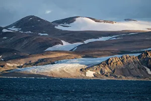 Coastal Features Prints: Sunrise over Coburg island, Nunavut, Canadian Arctic, Canada, North America