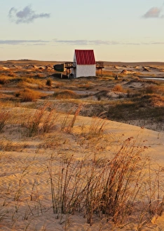 Uruguay Prints: Sunrise at dunes, Cabo Polonio, Rocha Department, Uruguay, South America