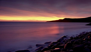 Alnwick Prints: Sunrise over Embleton Bay, near Alnwick, Northumberland, England, United Kingdom, Europe