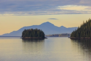 Ketchikan Prints: Sunrise, entering the Misty Fjords National Monument