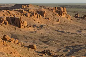 Outcrop Prints: Sunrise, Flaming Cliffs, area of dinosaur bone and egg fossils