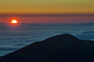 Sunrise above Haleakala National Park, Maui, Hawaii, United States of America, Pacific