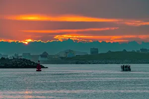 Saint Pierre And Miquelon Prints: Sunrise over Ile aux Marins, fishermen's island