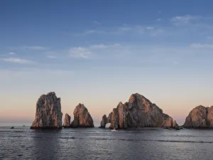 Cabo San Lucas Prints: Sunrise light paints Lands End at Cabo San Lucas, Baja California Sur, Mexico, North