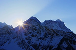 Solukhumbu District Prints: Sunrise over Mount Everest, from Gokyo Ri