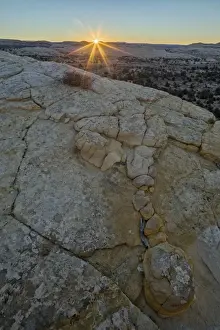 Navajo Prints: Sunrise over Navajo sandstone, Grand Staircase-Escalante National Monument