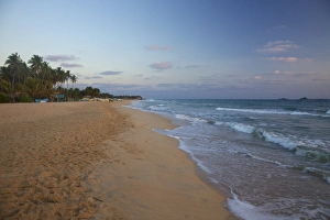 Sunrise on Nilaveli beach, Trincomalee, Sri Lanka, Asia