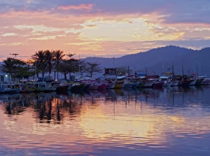 Paraty Prints: Sunrise over the port in Paraty, State of Rio de Janeiro, Brazil, South America