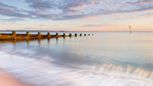 East Lothian Prints: Sunrise at Portobello Beach, Edinburgh, East Lothian, Scotland, United Kingdom, Europe
