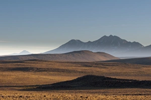 Barren Prints: Sunrise, Road to Paso Sico, Atacama Desert, Chile, South America