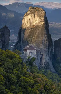 Sunrise on Roussanou (St. Barbara) Monastery, Meteora, UNESCO World Heritage Site