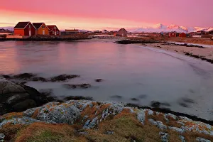 Troms Og Finnmark Prints: Sunrise in Sommaroy, Troms og Finnmark, north west Norway, Scandinavia, Europe