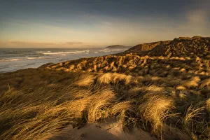 Typically Scottish Prints: Sunrise at Traigh Eais, looking north, Barra, Outer Hebrides, Scotland, United Kingdom