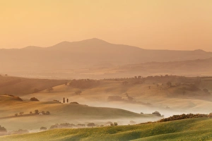 Orcia Valley Prints: Sunrise at Val d Orcia, near San Quirico