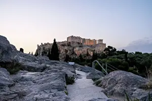 Ancient Ruins Prints: Sunrise view of the Acropolis of Athens