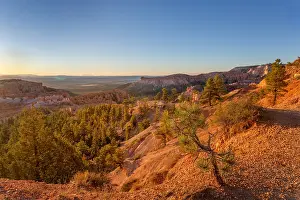 Hoodoos Prints: Sunrise view at Sunrise Point in Bryce Canyon showcasing hoodoos and natural rock formations in Utah
