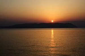 Images Dated 26th August 2008: Sunset over the Aegean, taken from Loutraki, Skopelos, with Skiathos in background