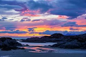 Cloudscape Gallery: Sunset over Ardtoe Bay, Ardnamurchan Peninsula, Lochaber, Highlands, Scotland, United Kingdom