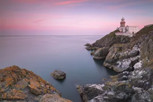 Guidance Prints: Sunset on Baily Lighthouse, Howth, County Dublin, Republic of Ireland, Europe