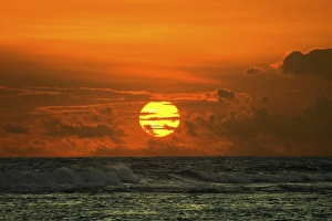 Matara Prints: Sunset on the beautiful south coast at Mirissa