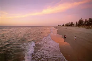 Natural Phenomena Prints: Sunset, Brighton Beach, Adelaide, South Australia, Australia, Pacific