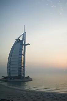 Images Dated 10th March 2008: Sunset, Burj Al Arab Hotel