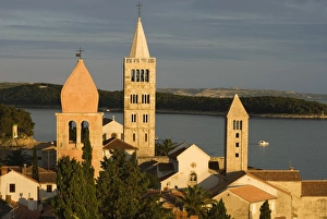Kvarner Gulf Prints: Sunset over campaniles of old town
