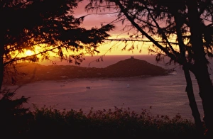 Corsica Prints: Sunset, Campo Moro, Corsica, France, Mediterranean, Europe