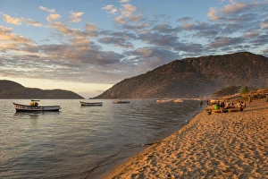 Malawi Prints: Sunset at Cape Maclear, Lake Malawi, Malawi, Africa