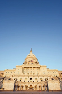 Images Dated 23rd March 2009: Sunset on The Capitol Building, Capitol Hill, Washington D.C. United States of America