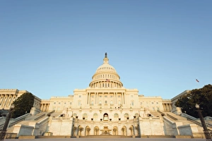 Images Dated 23rd March 2009: Sunset on The Capitol Building, Capitol Hill, Washington D.C. United States of America