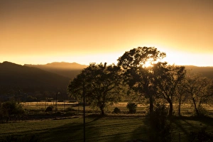 Gubbio Prints: Sunset in the countryside, Gubbio, Umbria, Italy, Europe