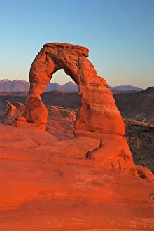 Sand Stone Prints: Sunset at Delicate Arch, Arches National Park