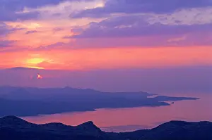 Gulf Prints: Sunset on the Gulf of Saint-Florent in the Nebbio region