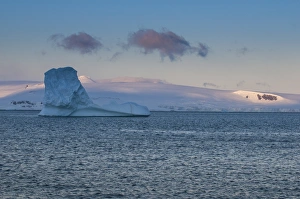 Dayime Prints: Sunset in Half Moon Bay, South Shetland Islands, Antarctica, Polar Regions
