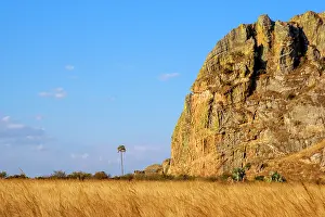 Tall Prints: Sunset illuminates sandstone rock formations in Isalo National Park
