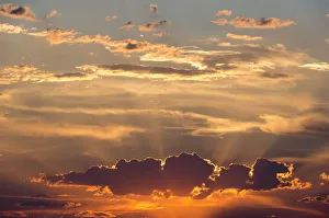 Kalahari Prints: Sunset over Kalahari, Botswana, Africa