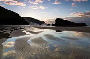 Images Dated 20th August 2010: Sunset, Kearvaig Bay, Cape Wrath, Durness, Scotland, United Kingdom, Europe