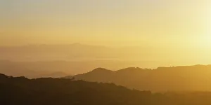 Puntarenas Province Prints: Sunset over landscape near Santa Elena, Puntarenas Province, Costa Rica, Central America