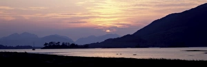 Western Highlands Prints: Sunset, Loch Levan