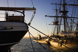 San Diego Prints: Sunset at the Maritime Museum, San Diego, California, United States of America