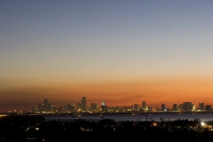 Sunset over Miami