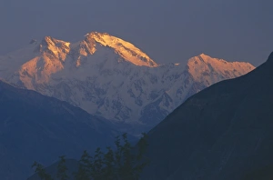 Pakistani Prints: Sunset, Nanga Parbat mountain