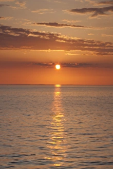 Images Dated 19th May 2009: Sunset from the Nyborg-Korsor Bridge, Korsor, Southern Denmark, Denmark, Scandinavia, Europe