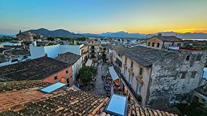 Golden Hour Prints: Sunset over the old town of Alcudia