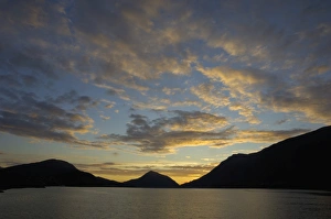 Norwegian Prints: Sunset over Orstafjorden, Orsta, More og Romsdal, Norway, Scandinavia, Europe