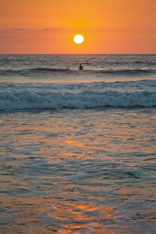 Pacific Coast Prints: Sunset at Playa Guiones surfing beach