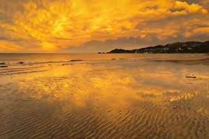 Sunset at Pohara Beach, Golden Bay, Tasman, South Island, New Zealand, Pacific